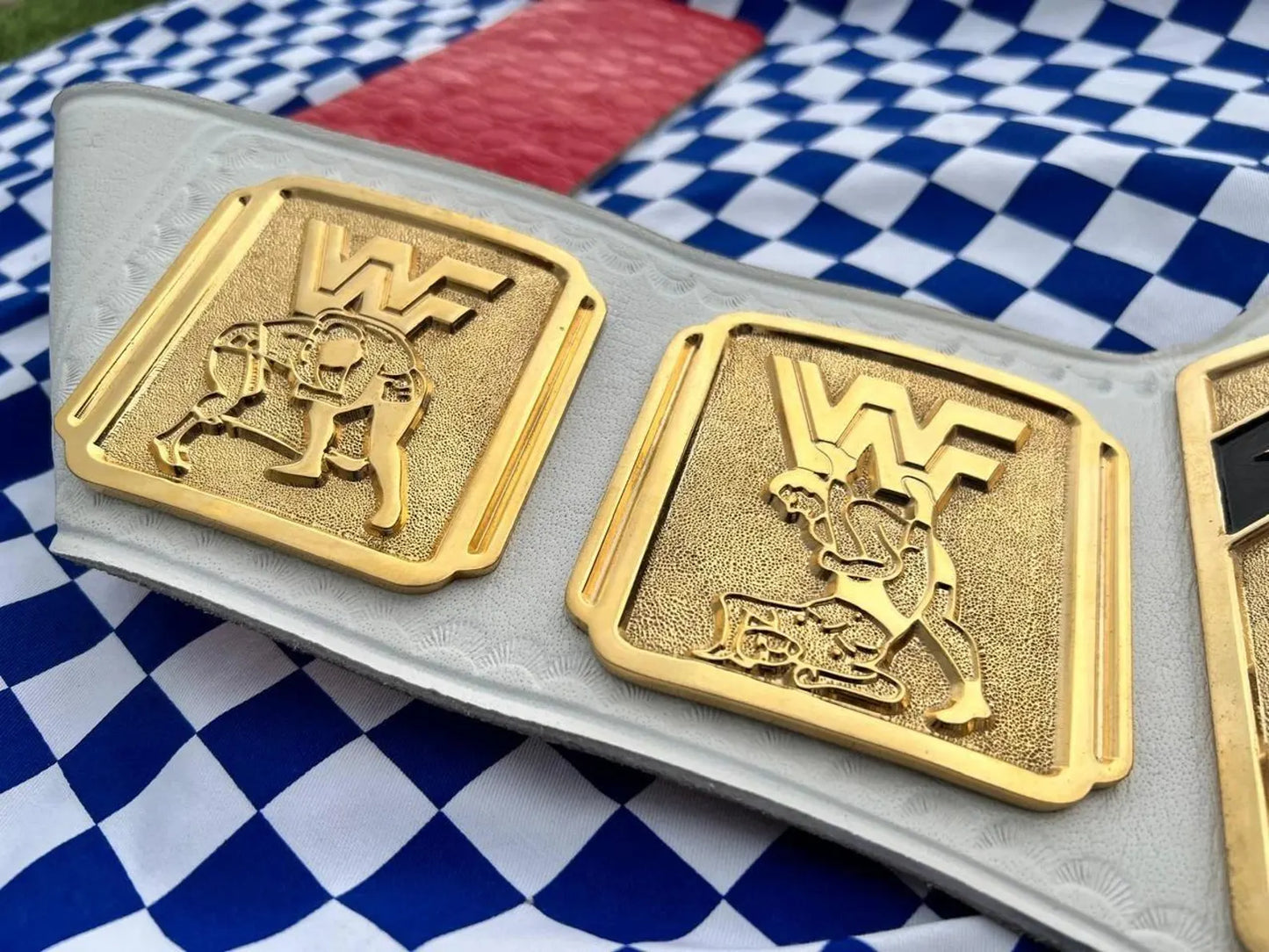 White Intercontinental Championship Belt Replica | 6MM CNC Plates | 24K Gold Finish | Real Leather Strap | Jericho Tribute