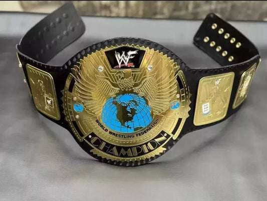 Big Eagle Block Logo Championship Belt – Attitude Era Replica | Devil Belts