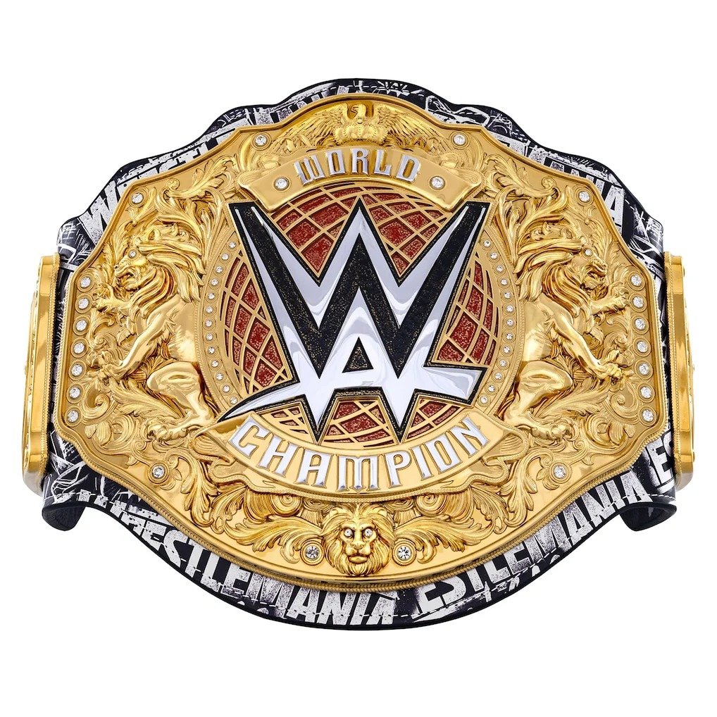WWE WrestleMania 42 CM Punk vs Roman Reigns Match Championship Title Belt