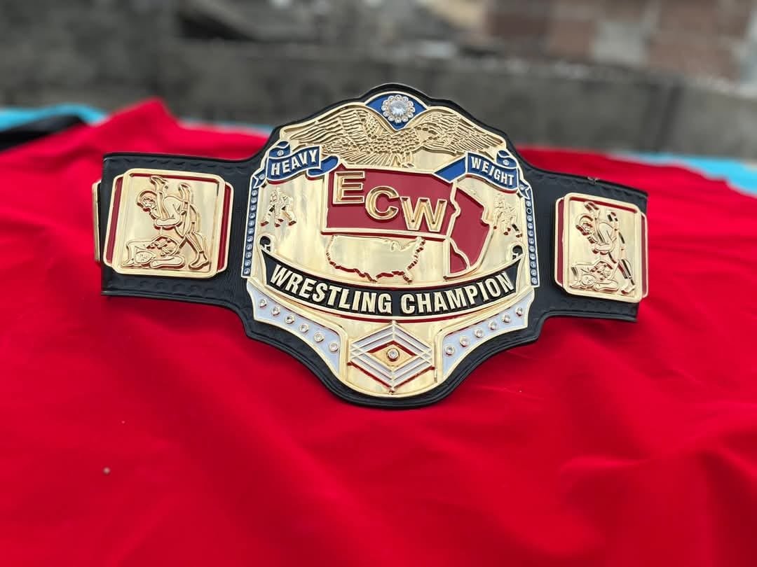 ECW World Heavyweight Championship Title Belt – Made Replica by QA Belts